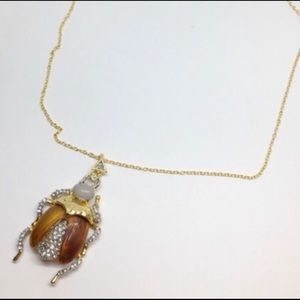 Alexis Bittar Crystal Encrusted Scarab Pendant